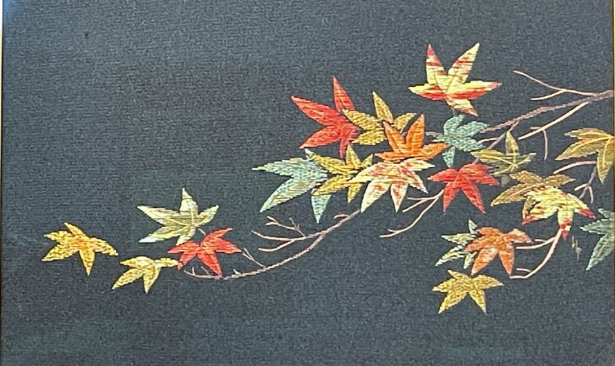 The Japanese Embroidery Exhibit at the Albin Polasek Museum